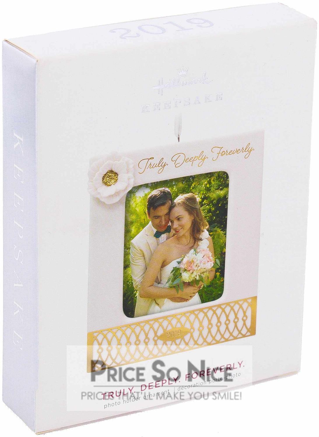 Hallmark 2019 Ornament - Truly. Deeply. Foreverly. Wedding Porcelain &amp; Metal