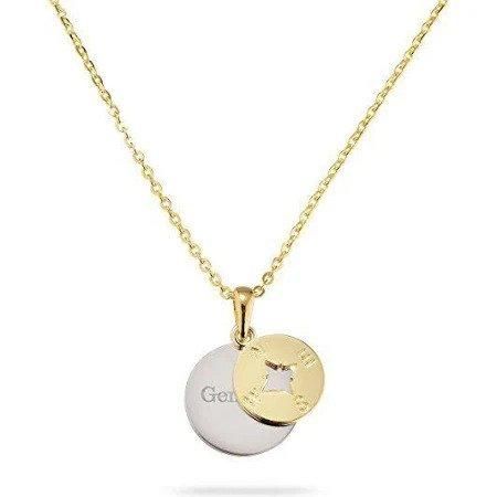 Things Remembered Sterling Silver Gold Compass Necklace