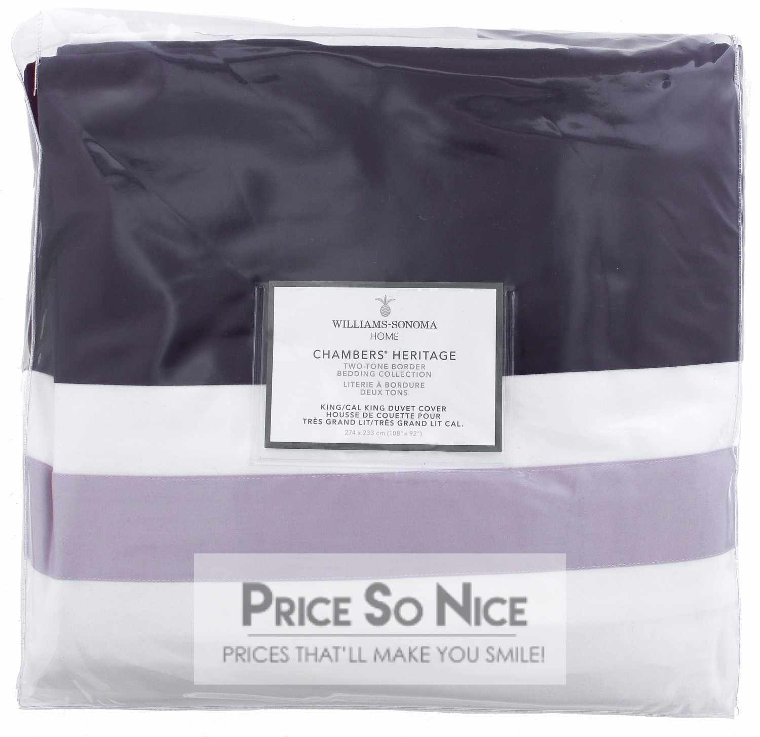 Williams Sonoma Chambers Heritage Burgandy Full/Queen Duvet Cover MSRP $349