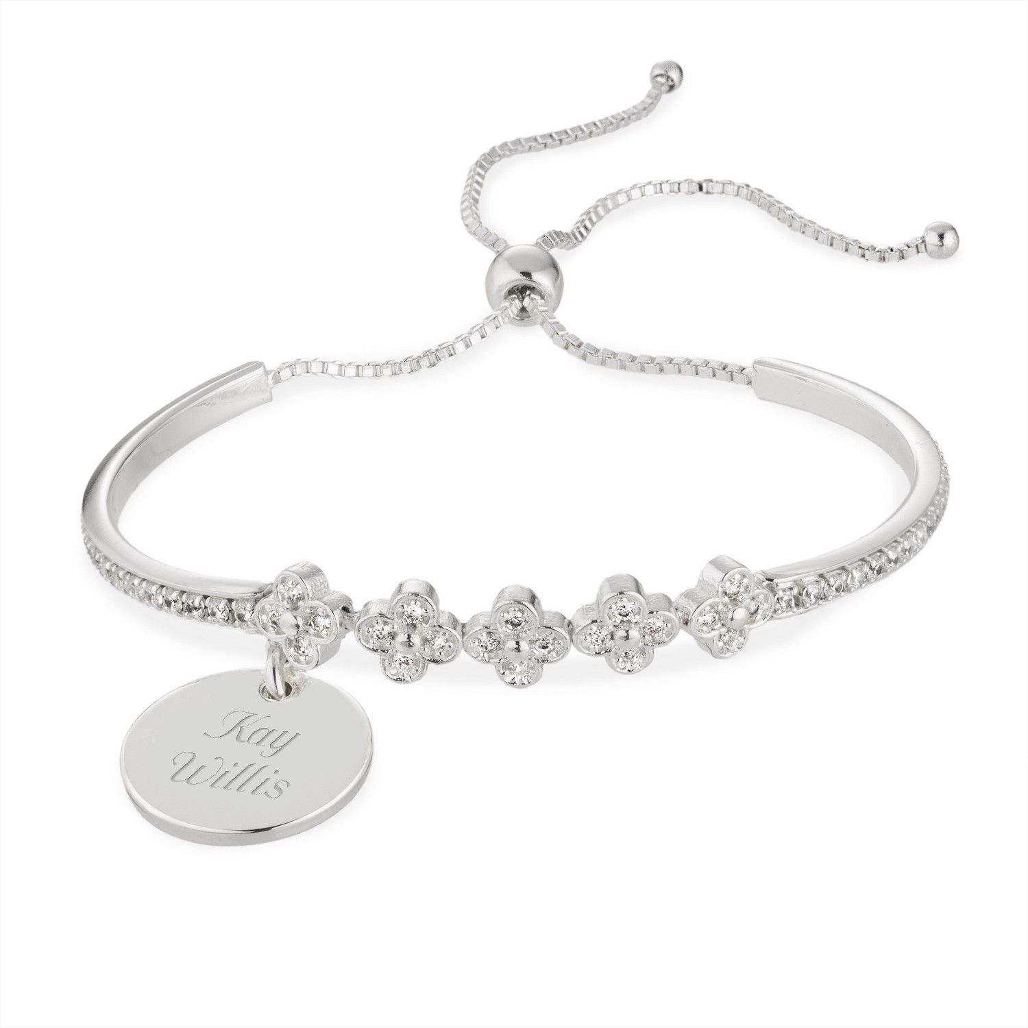Things Remembered Floral Lariat Bracelet
