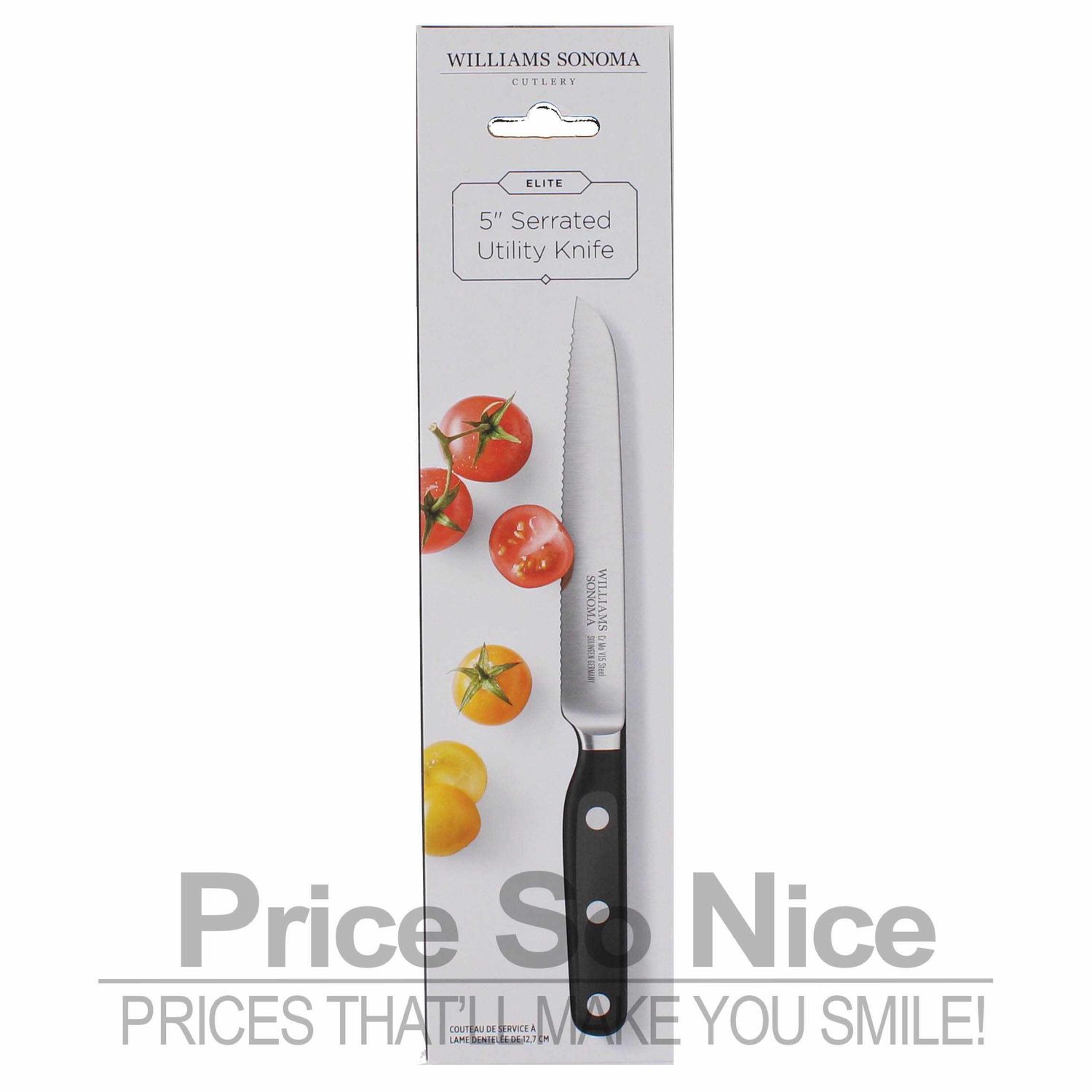 Williams Sonoma Elite Serrated Utility Knife, 5&quot; MSRP $90