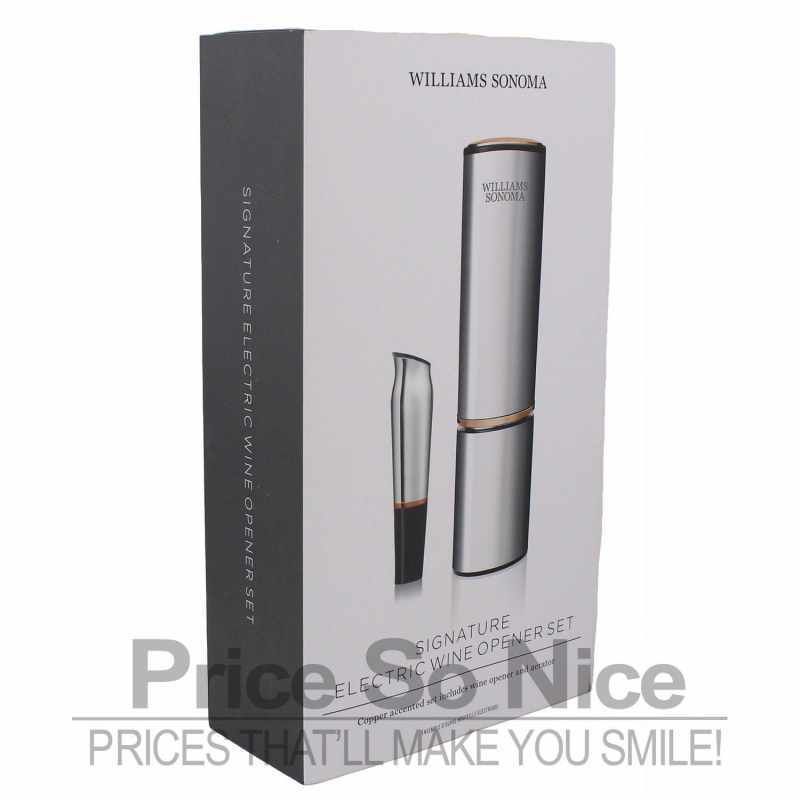 Williams Sonoma Signature Electric Wine Opener Set (with aerator) MSRP $196