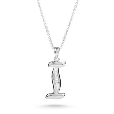 Things Remembered Sterling Silver Script &quot;I&quot; Initial Necklace