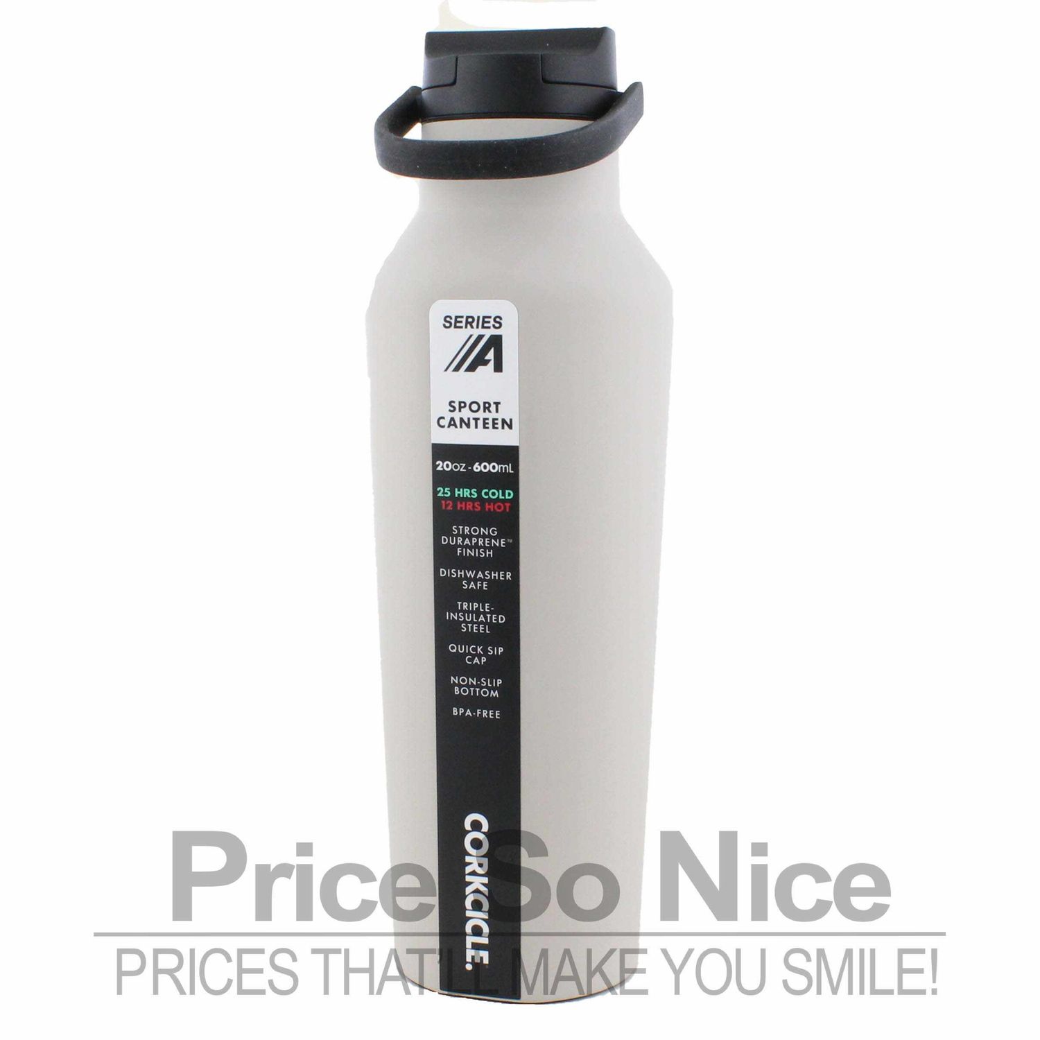 Corkcicle Series A Sport Canteen Insulated Bottle Latte 20 oz MSRP $43