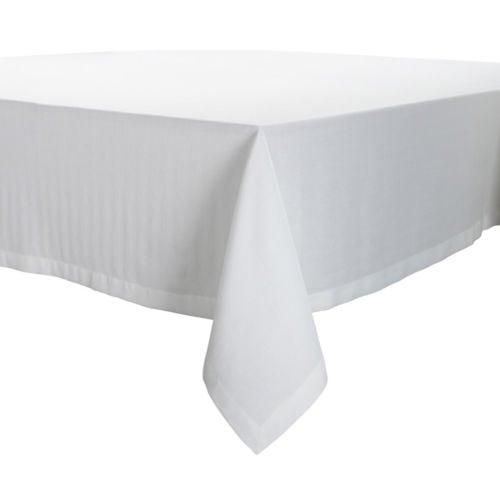 Sur La Table White Herringbone Tablecloth - 69 x 108 MSRP $80