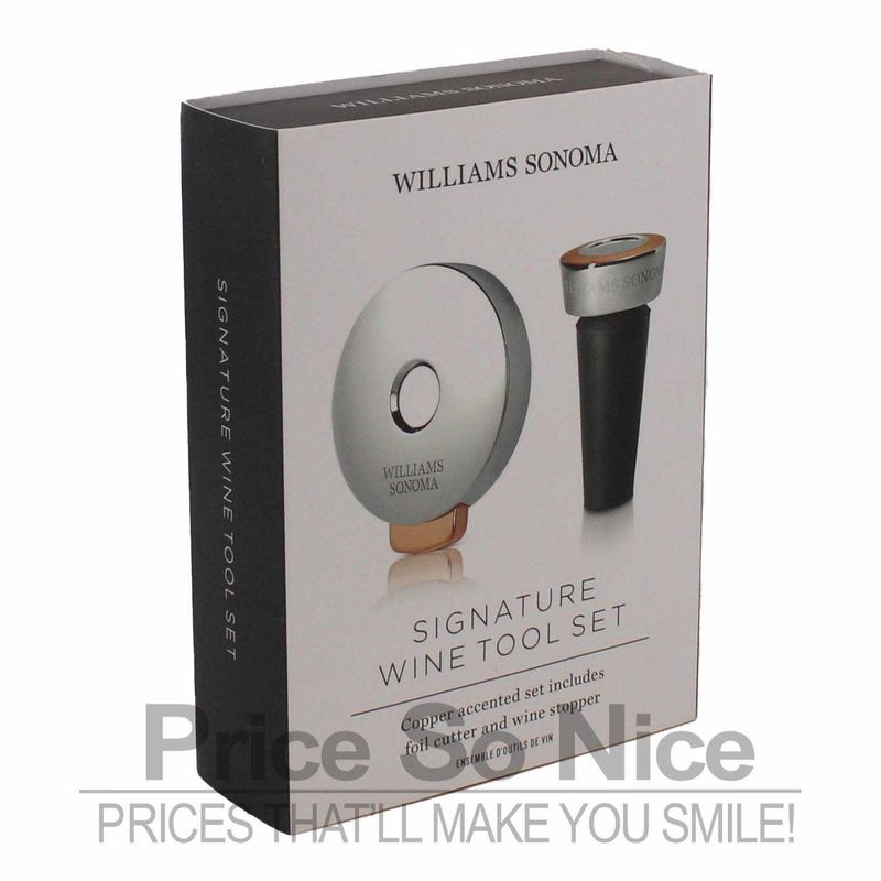 Williams Sonoma Signature Foil Cutter and Stopper, Set of 2 MSRP $65
