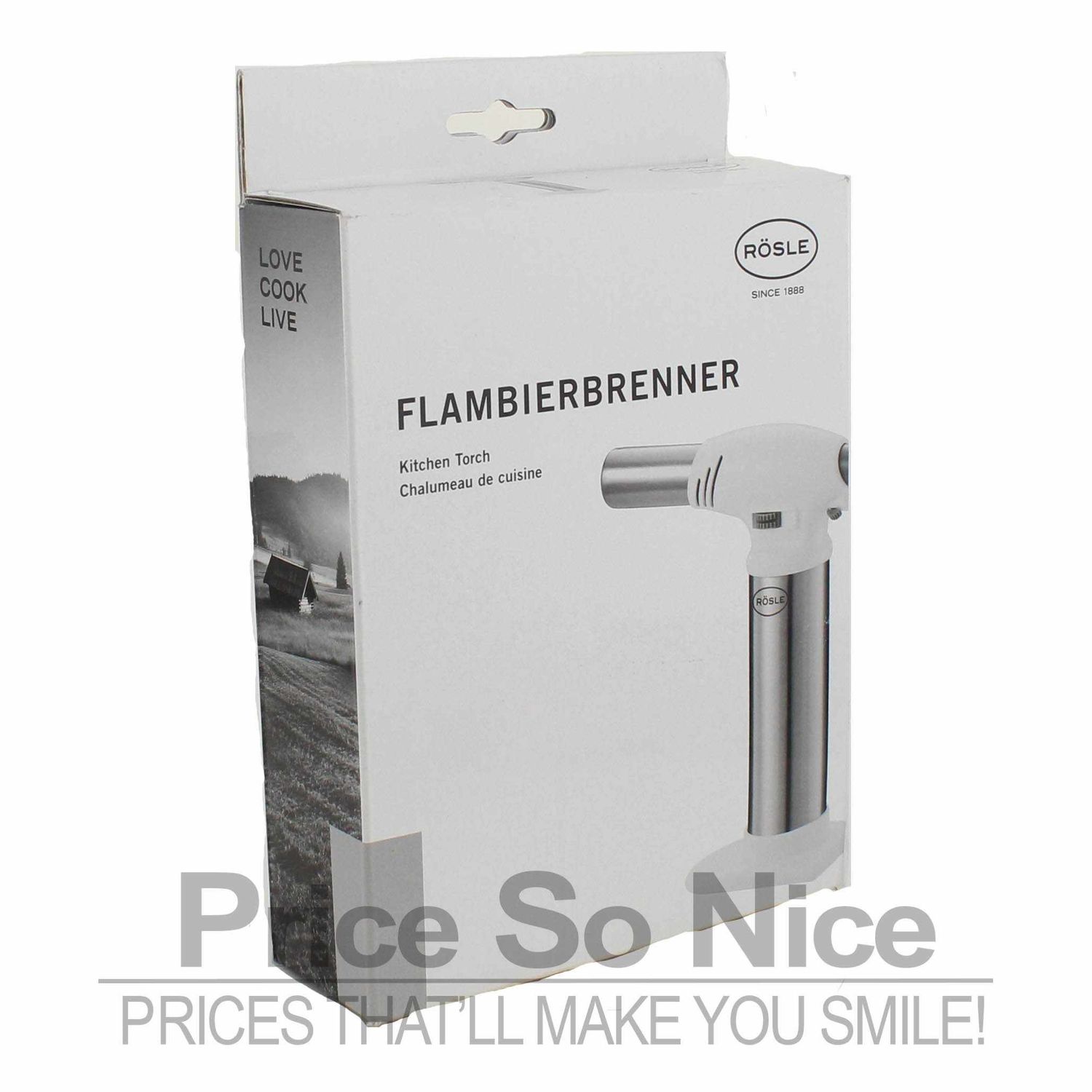 Rosle Creme Brulee Butane/Propane Adjustable Kitchen Torch MSRP $70