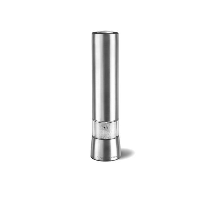 COLE &amp; MASON Hampstead Electric Salt Grinder w/ LED Light MSRP $65