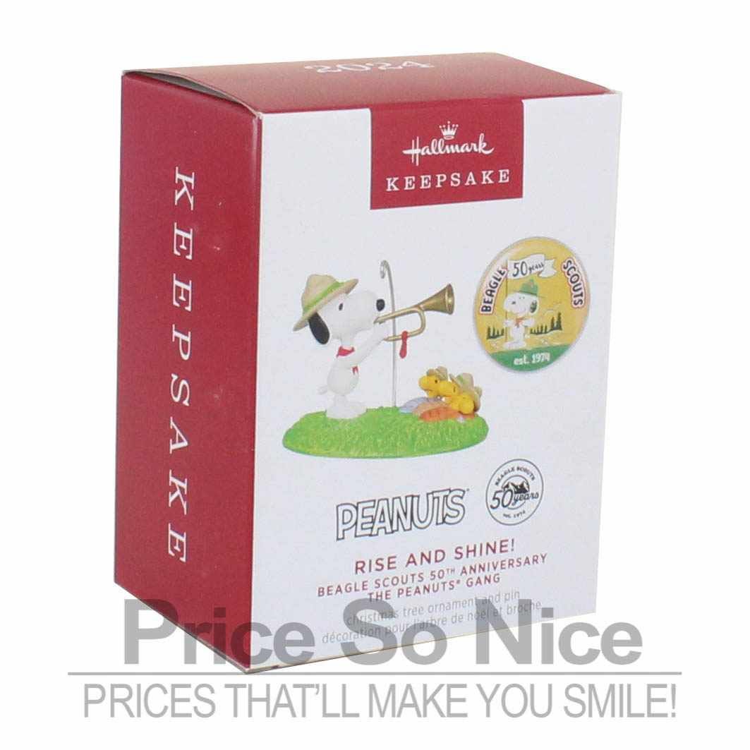 Hallmark 2024 Ornament - Peanuts Gang Beagle Scouts Rise and Shine 50th