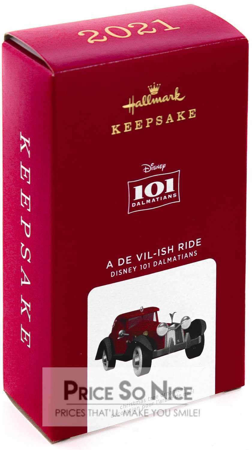 Hallmark 2021 Ornament - a De Vil-ish Ride, Disney 101 Dalmations