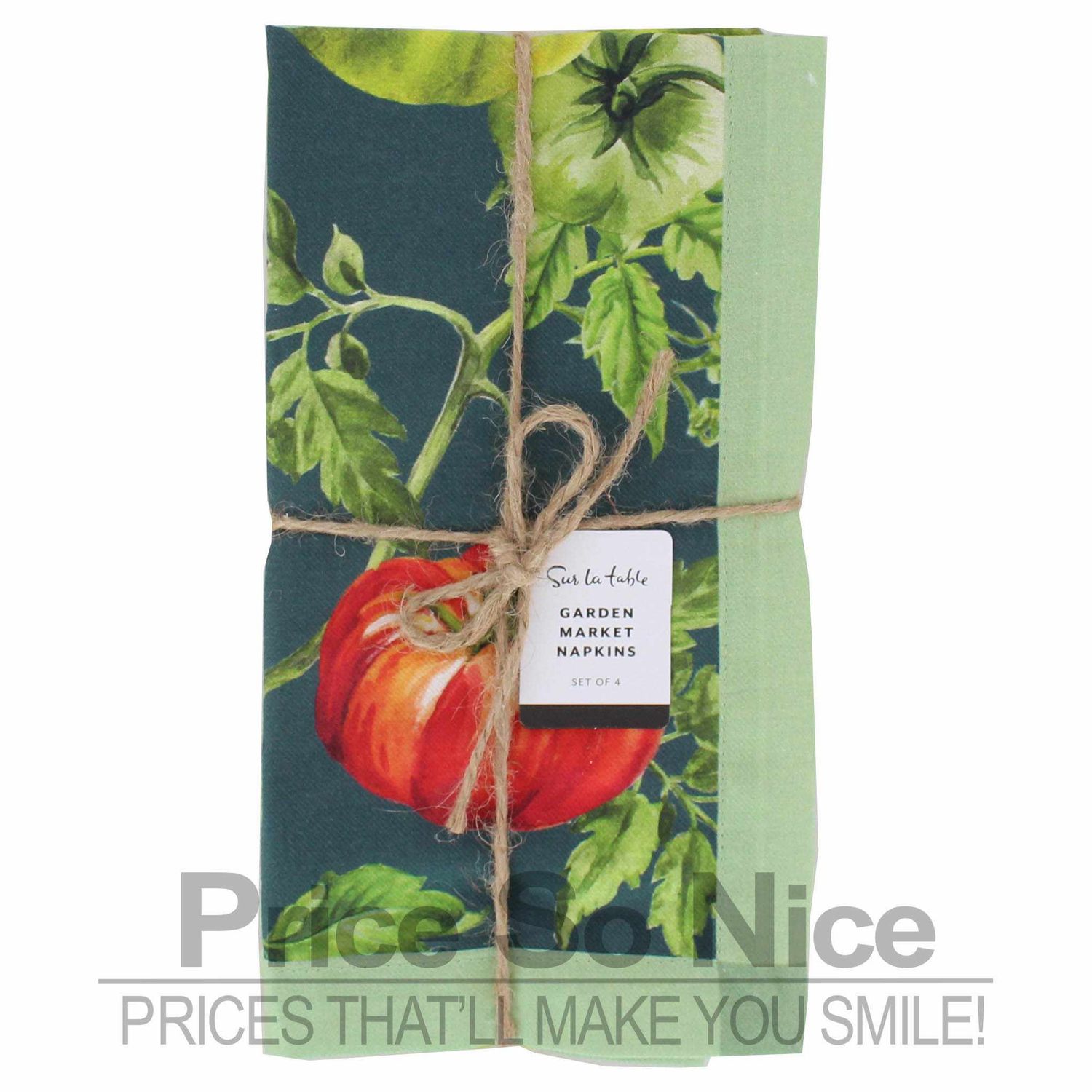 Sur La Table Garden Market Napkins - 20 x 20, Set of 4 MSRP $45