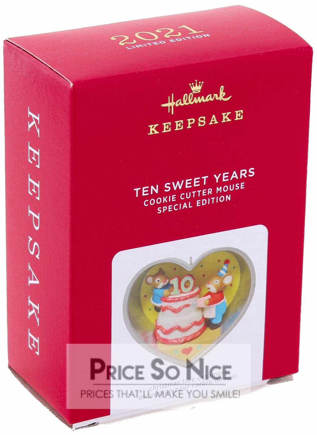Hallmark 2021 Ornament - Ten Sweet Years Cookie Cutter Mouse Limited Edition