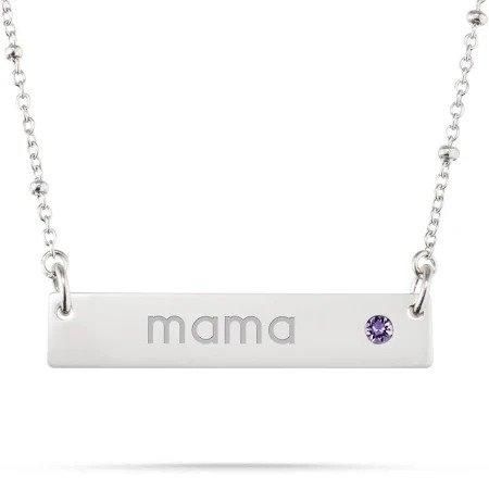 Things Remembered Sterling Silver June Bar Necklace