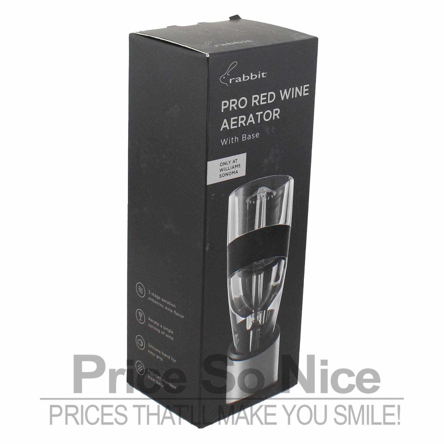Rabbit Pro Red Wine Aerator with Base MSRP $29