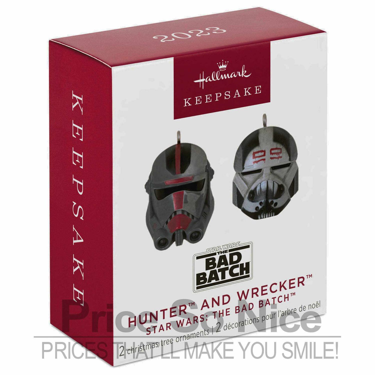 Hallmark 2023 Ornament Star Wars: The Bad Batch Hunter &amp; Wrecker, Mini Set of 2