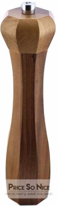 Williams Sonoma Octagonal Walnut Wood Pepper Mill - 9&quot; MSRP $85