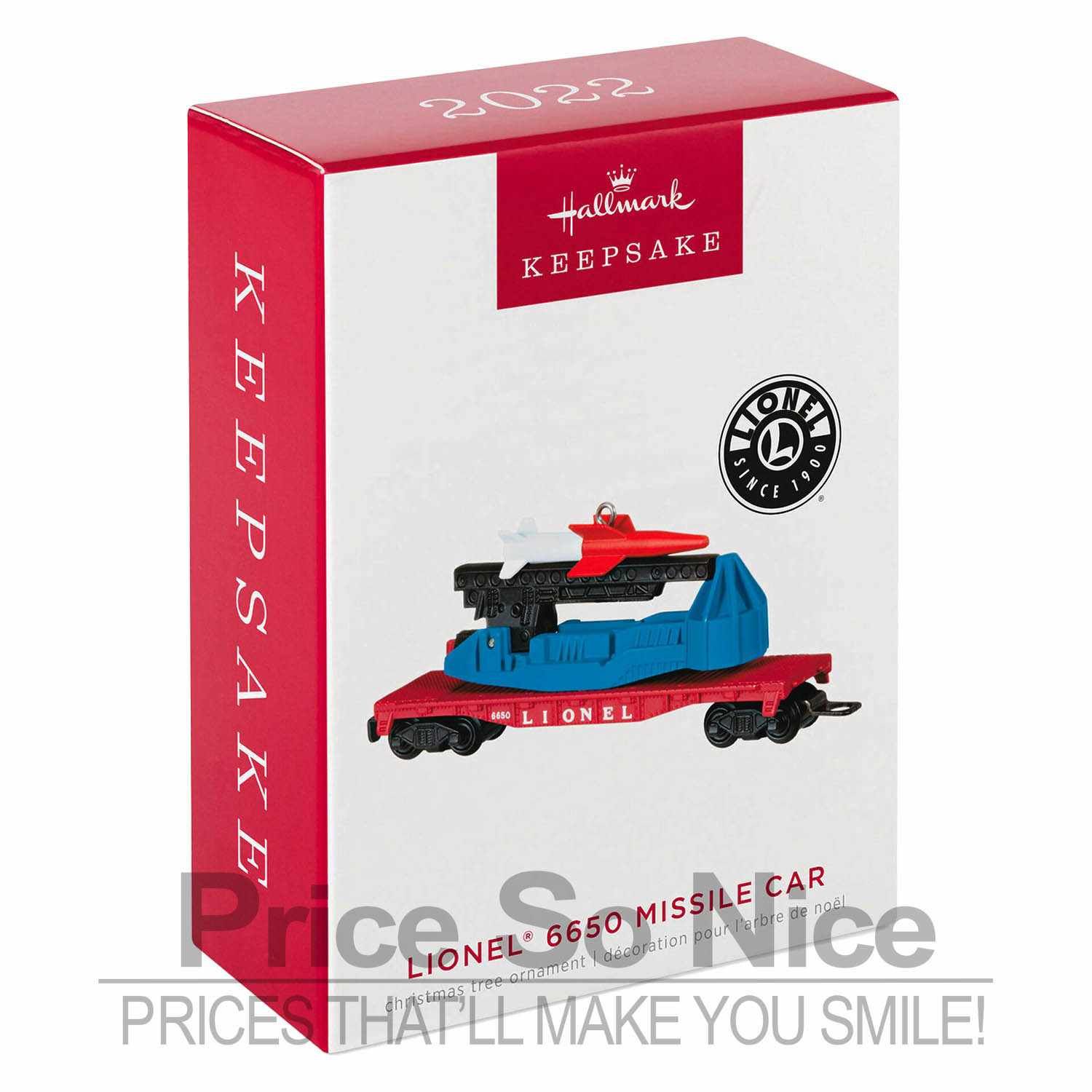 Hallmark 2022 Ornament- Lionel 6650 Missile Car