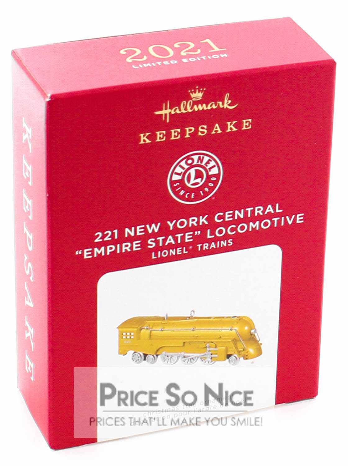Hallmark 2021 Ornament- Gold Lionel 221 New York Central Empire State Locomotive