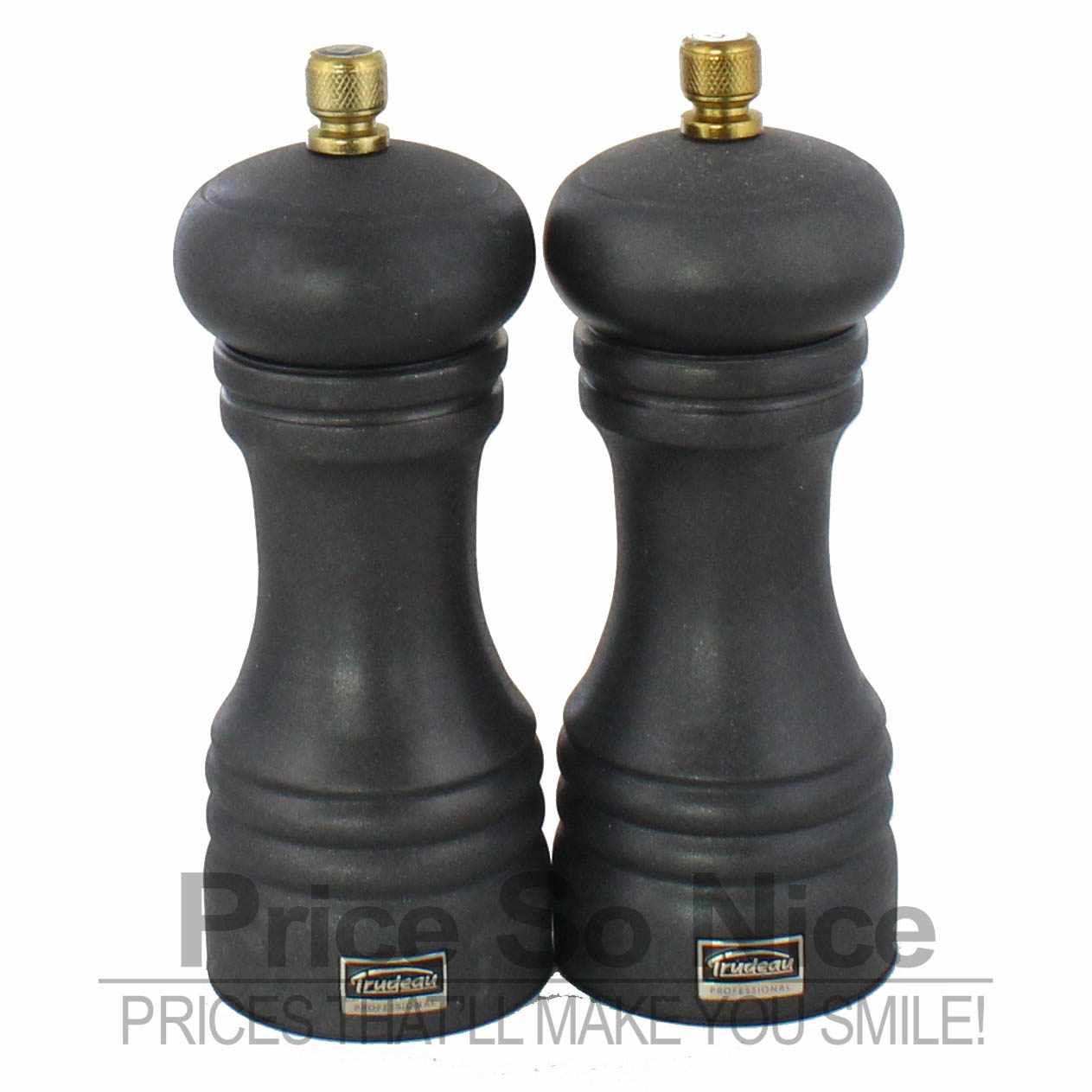 Trudeau Graphite 6&quot; Salt &amp; Pepper Mill Set