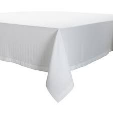 Sur La Table White Herringbone Tablecloth - 69 x 69   MSRP $60