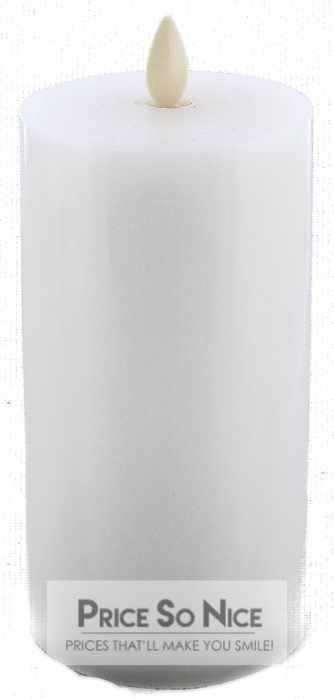 Pottery Barn Premium Flameless Pillar White/Blanc - 3&quot; x 5.5&quot; MSRP $64