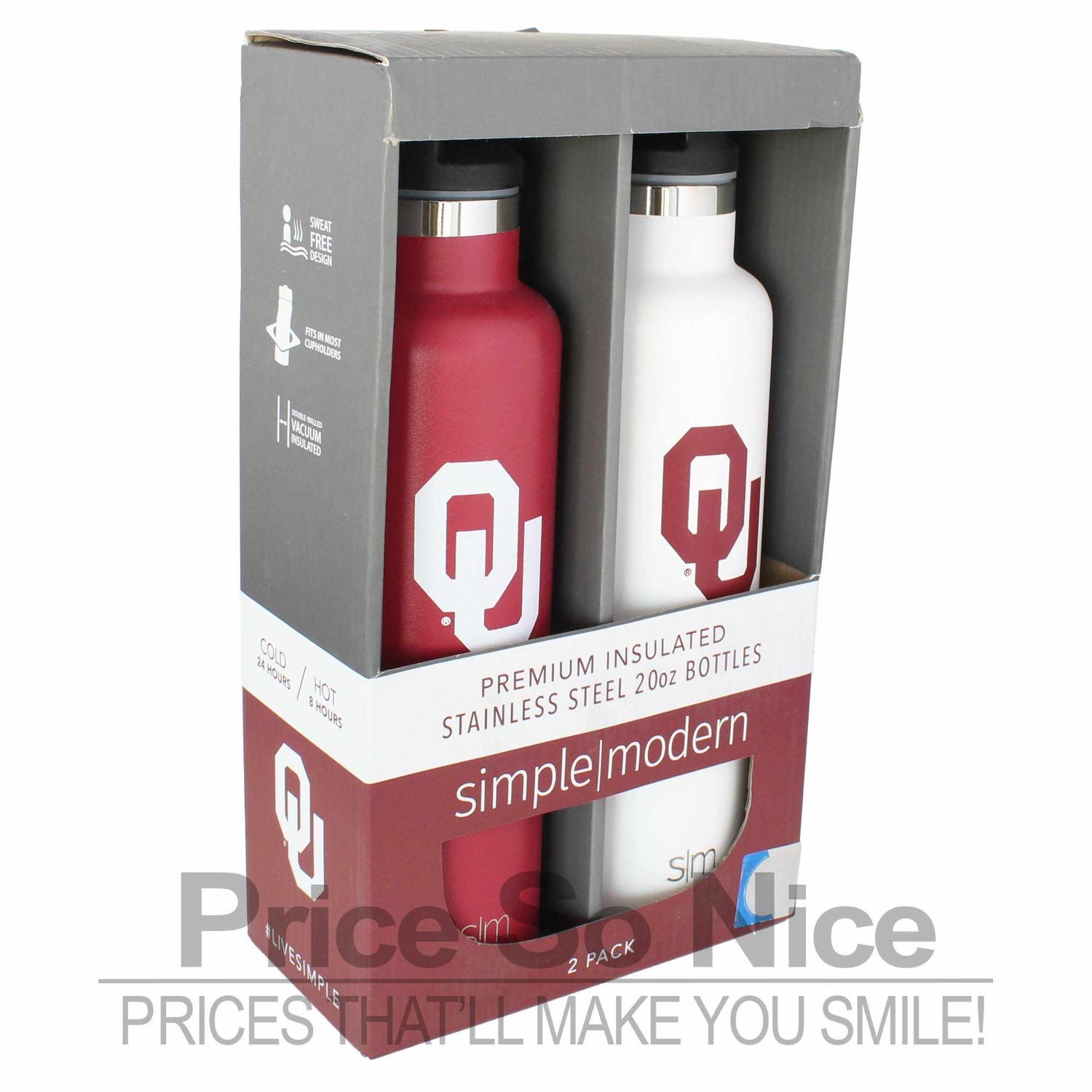 Simple Modern OU 20 oz. Vacuum Insulated Stainless Steel Bottle