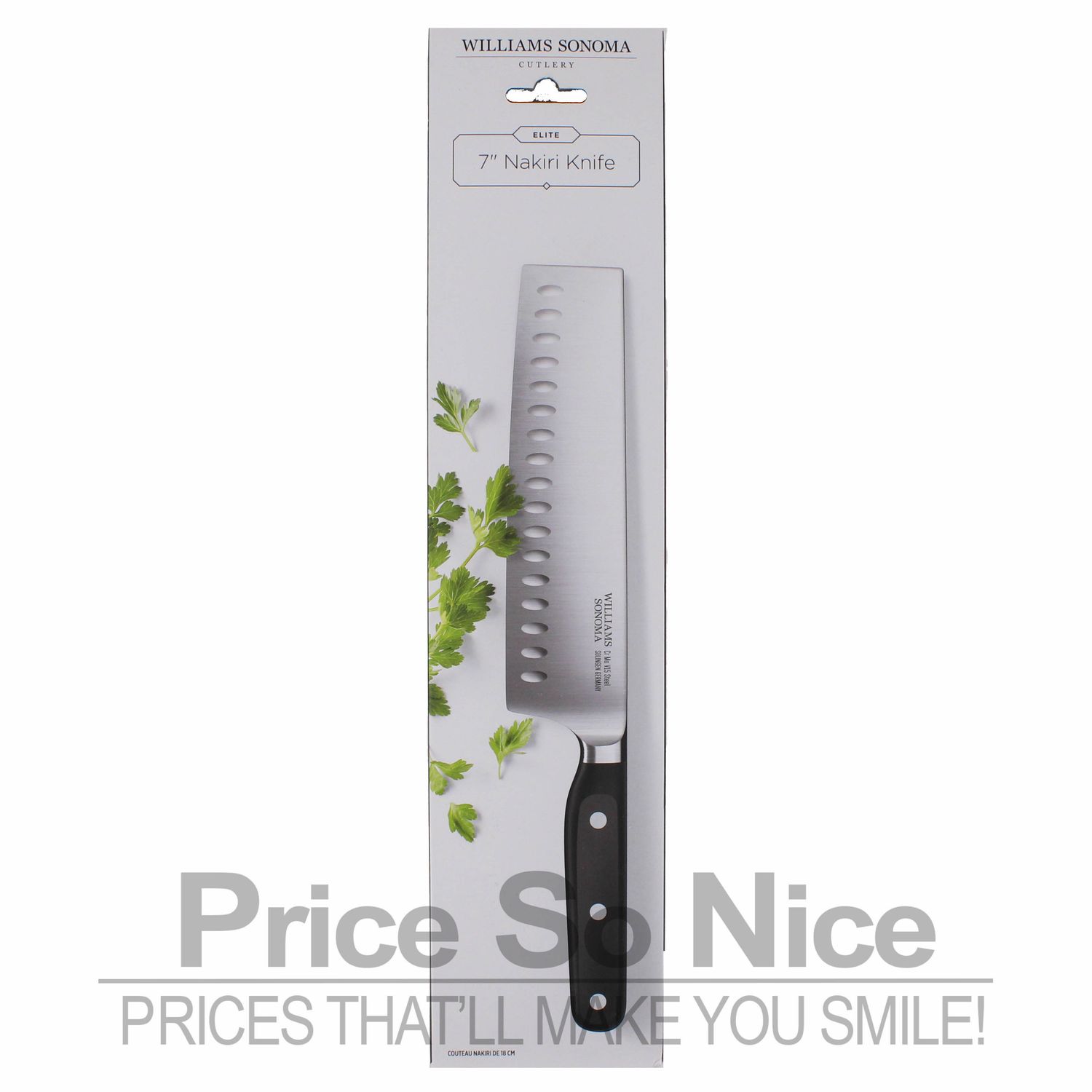 Williams Sonoma Elite Nakiri Knife, 7&quot; MSRP $130