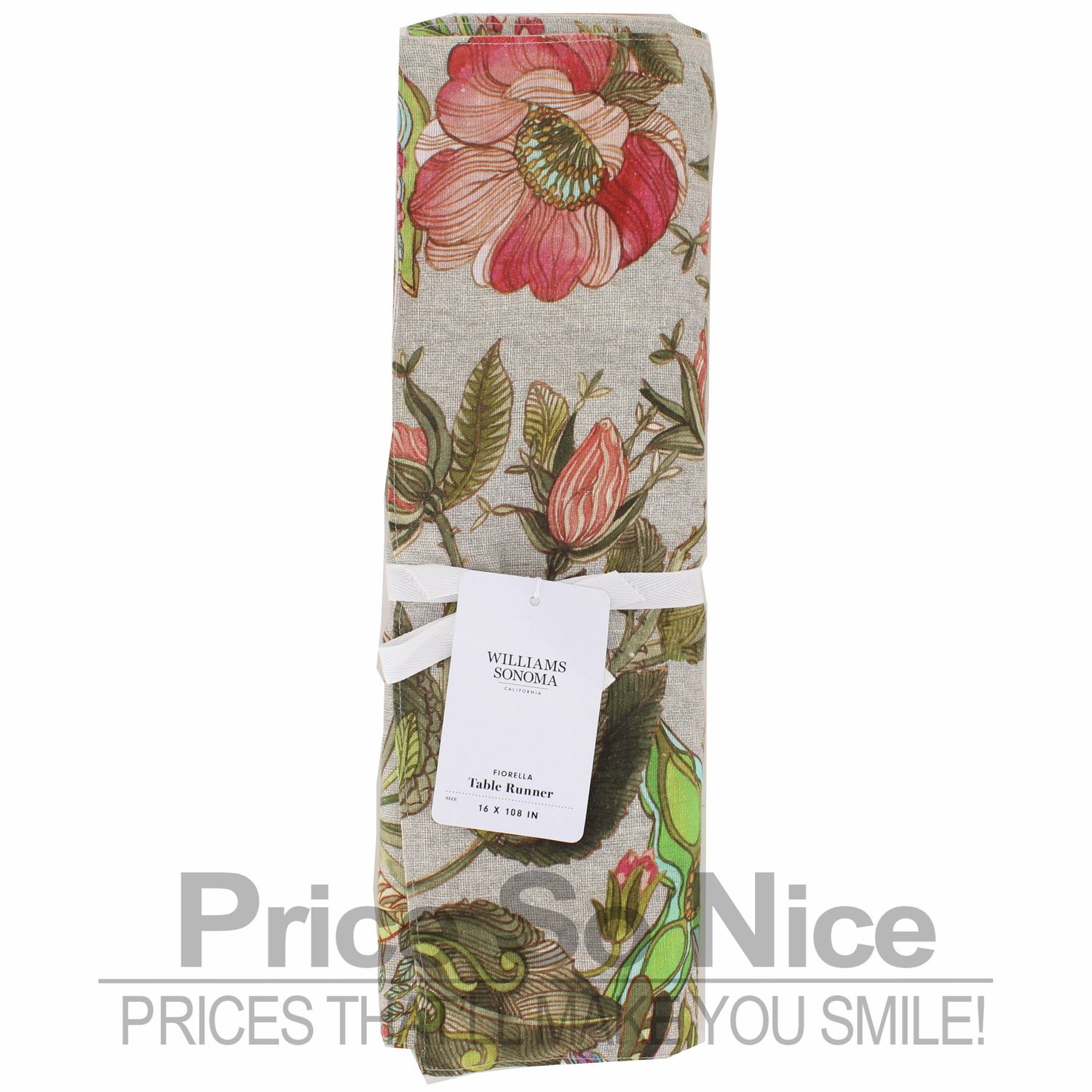 Williams Sonoma Fiorella Table Runner - 16 x 108 MSRP $80