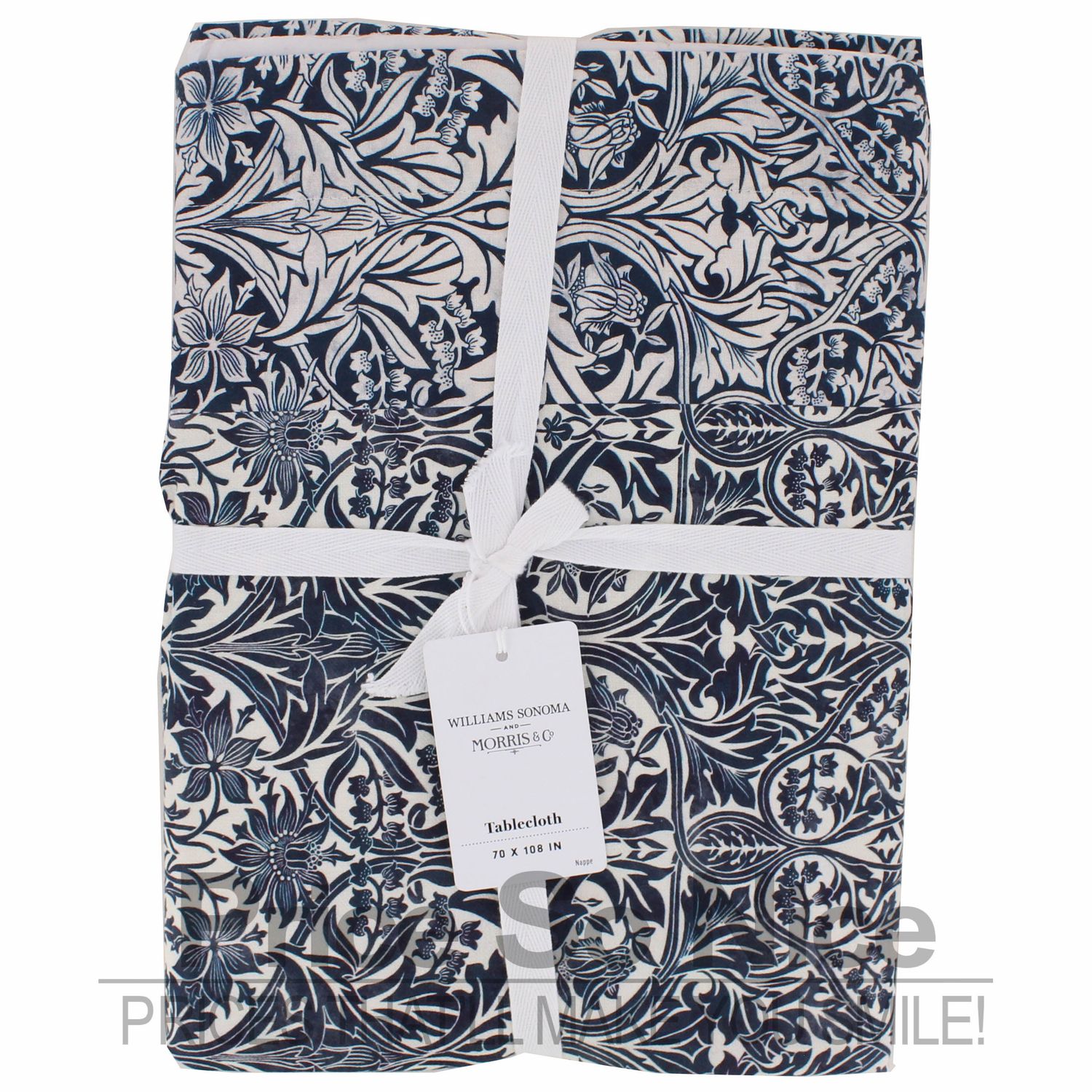 Williams Sonoma x Morris &amp; Co. Bluebell Tablecloth MSRP $160