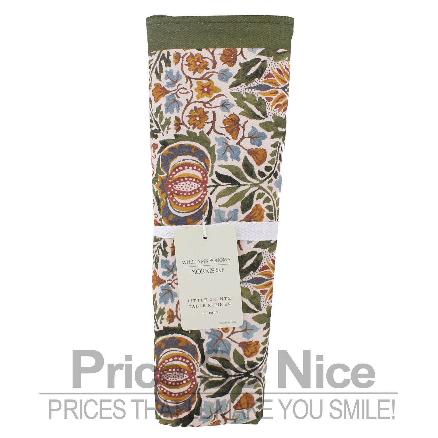 Williams Sonoma Morris &amp; Co Little Chintz Table Runner MSRP $80