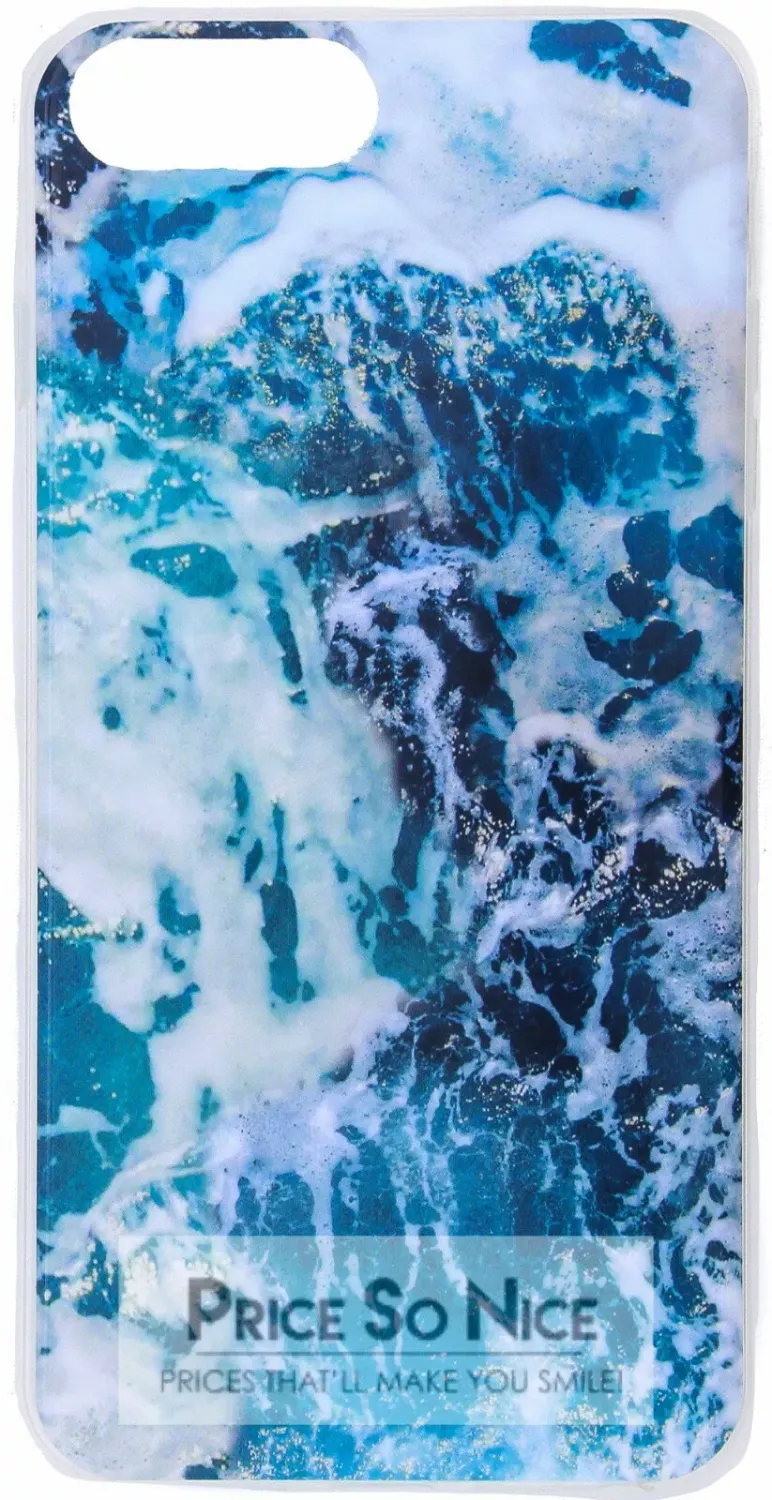 Typo - Printed Ocean Water Beach Phone Cover For iPhone 6+/7+/8+