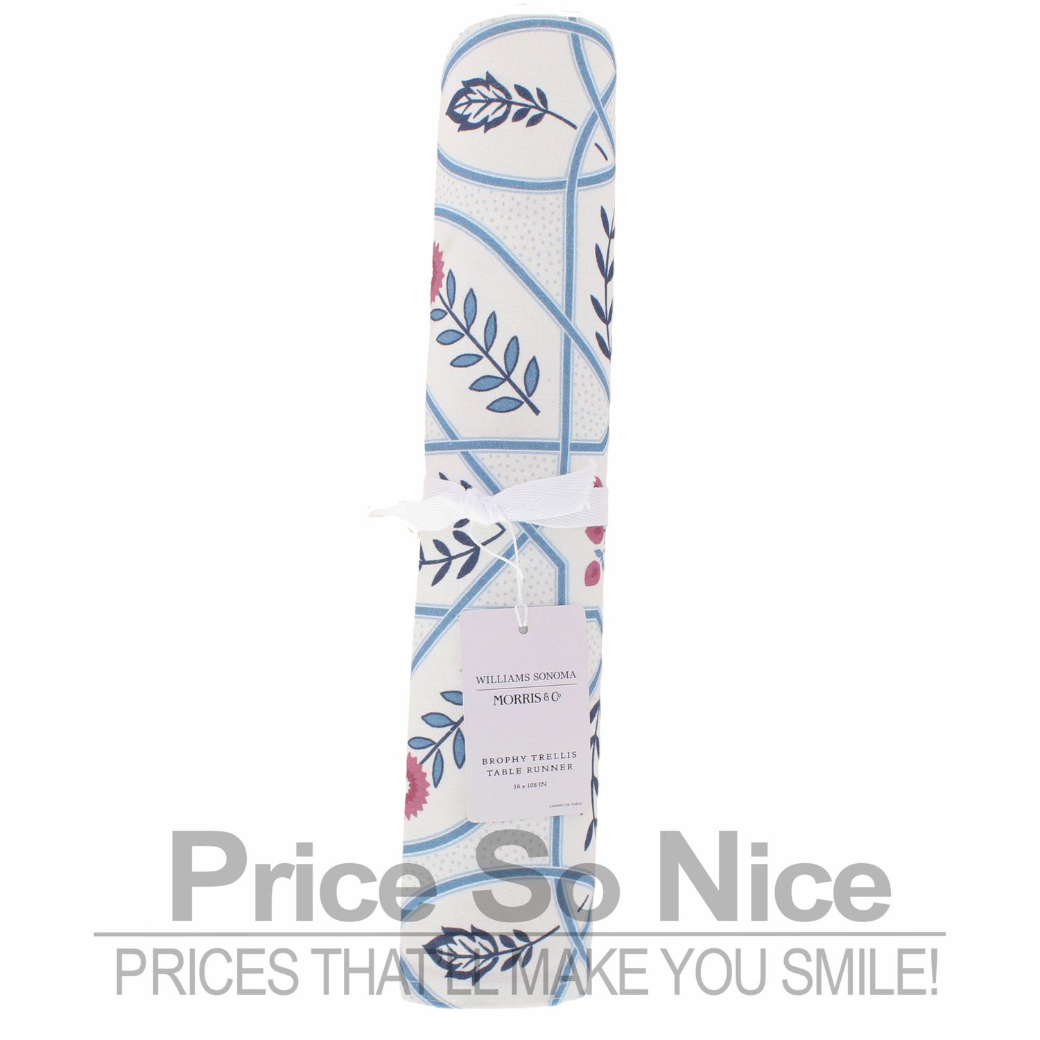Williams Sonoma x Morris &amp; Co. Brophy Trellis Table Runner  - 16 x 1