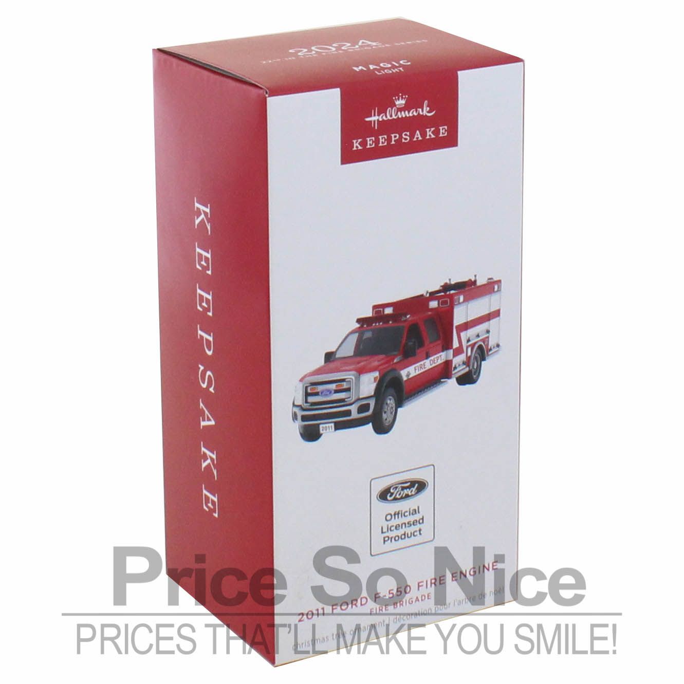 Hallmark 2024 Ornament Fire Brigade 2011 Ford F-550 Fire Engine 2024 Ornament