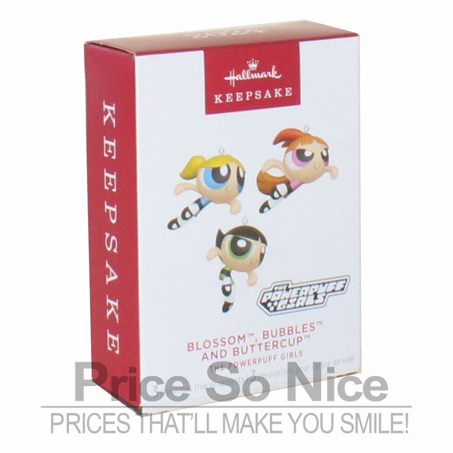 Hallmark 2024 Ornament The Powerpuff Girls Blossom‚Ä¢, Bubbles‚Ä¢ and Buttercup‚Ä¢