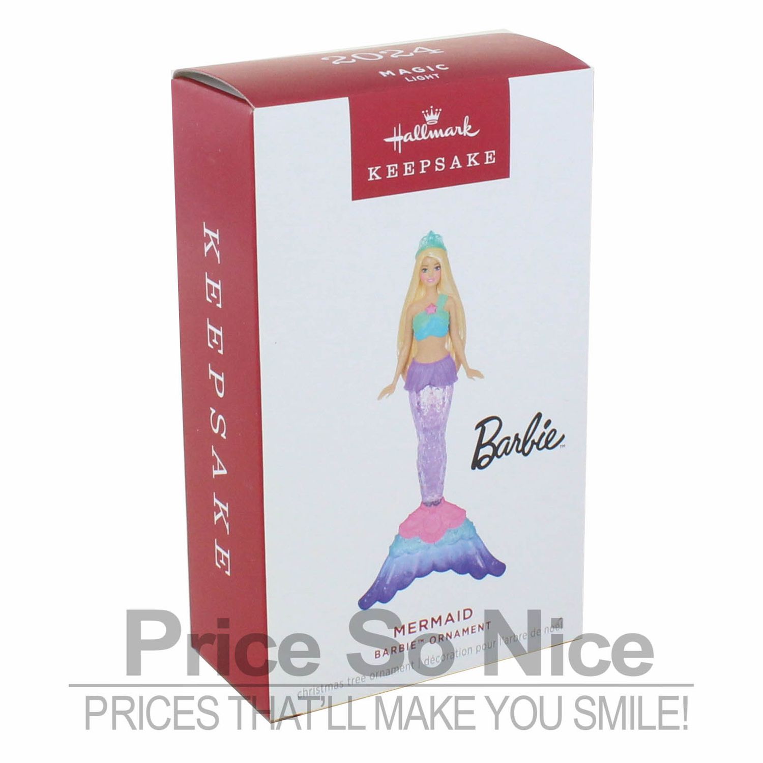 Hallmark 2024 Ornament Barbie‚Ä¢ Mermaid Ornament With Light