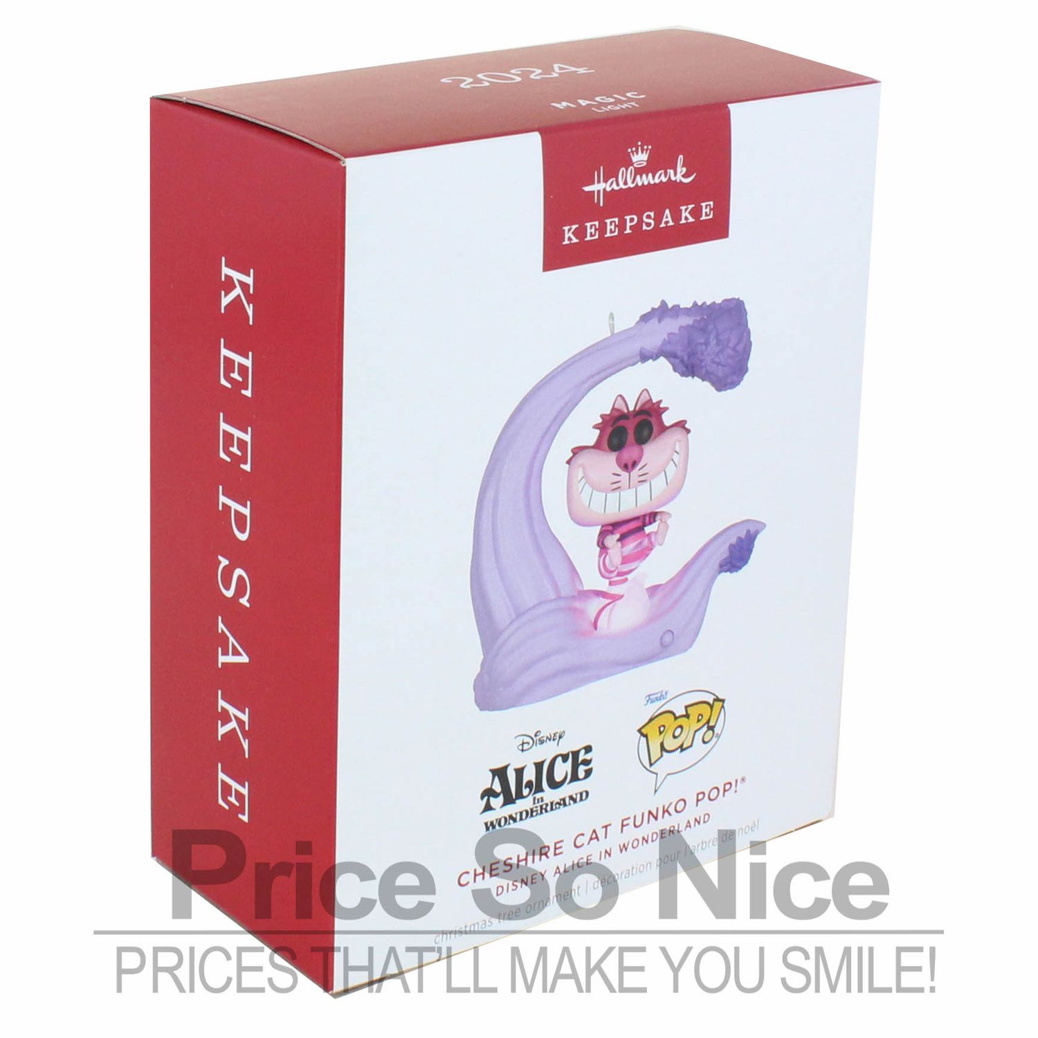Hallmark 2024 Ornament Disney Alice in Wonderland Cheshire Cat Funko POP!‚Ä¢