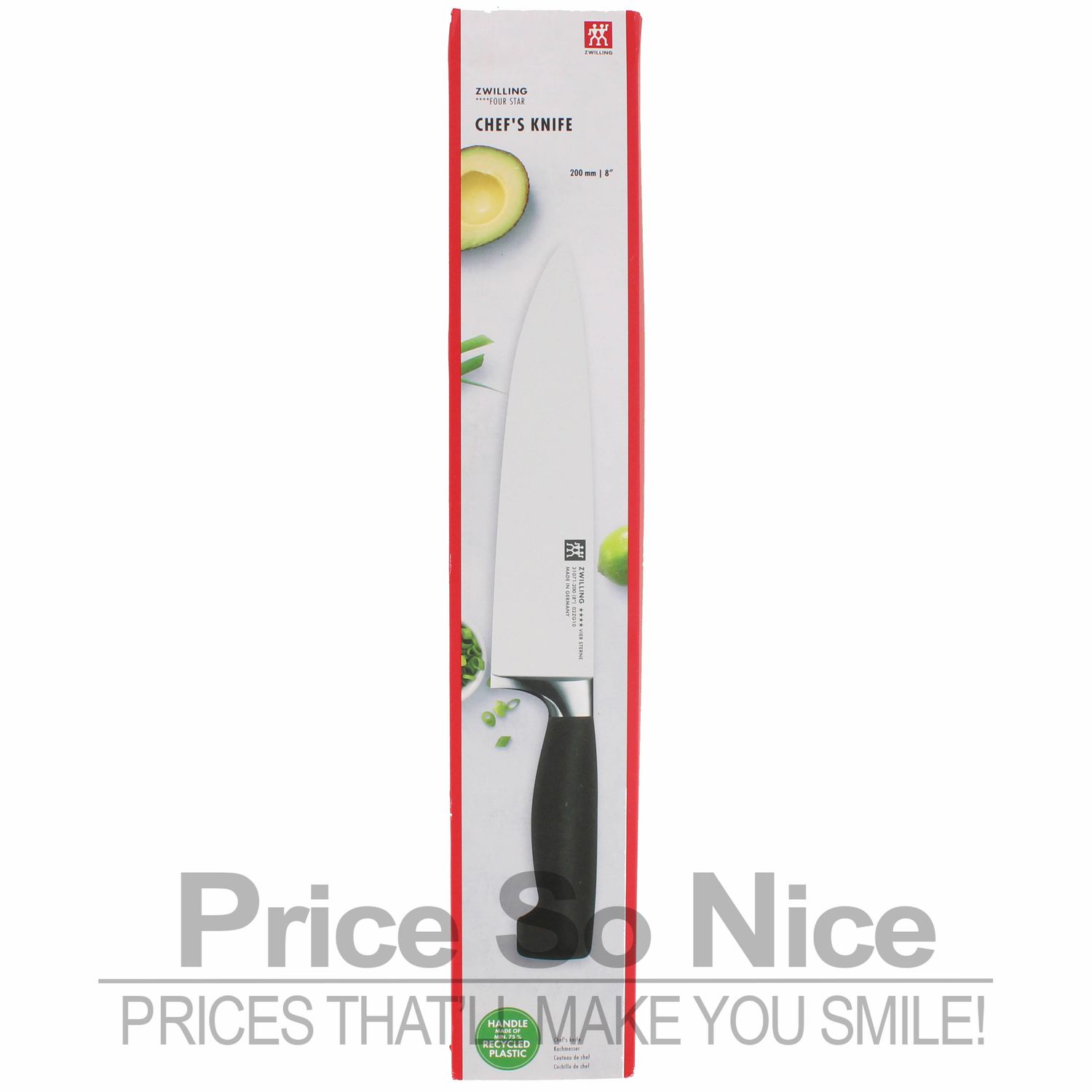 Zwilling JA Henckels Four Star 8&quot; Chef&#39;s Knife MSRP $110