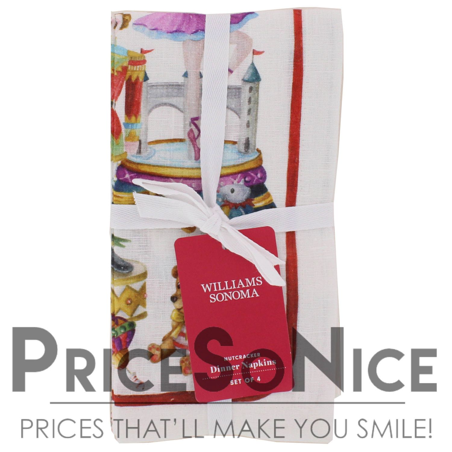 Williams Sonoma Nutcracker Napkins, Set of 4 MSRP $60