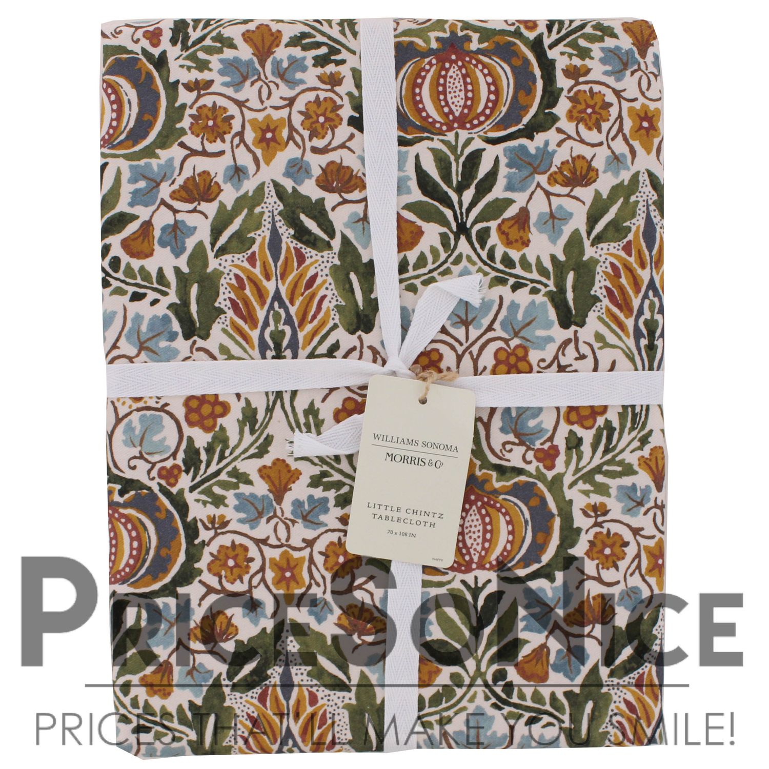 Williams Sonoma Morris &amp; Co Little Chintz Tablecloth - 70&quot; x 108&#39; MSRP $155