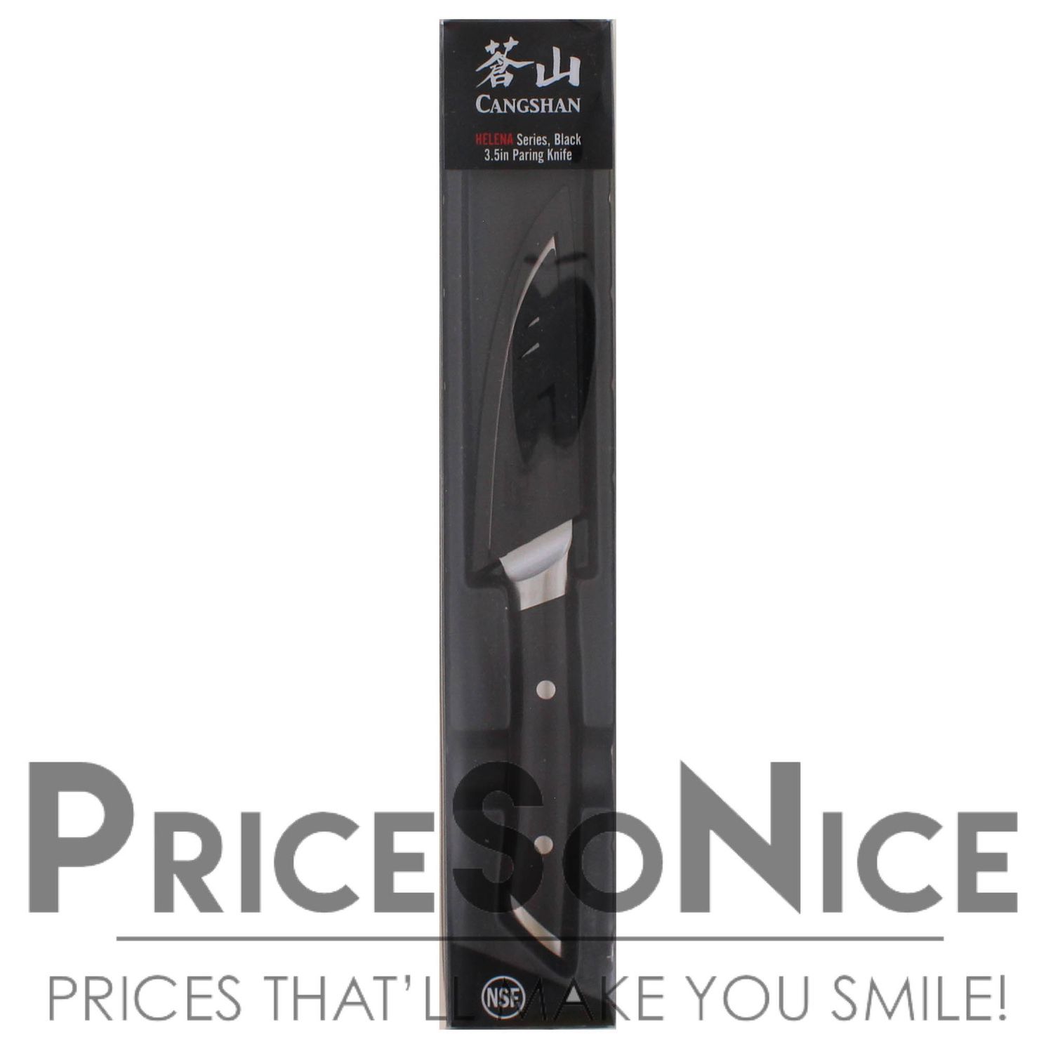 Cangshan HELENA Series 3.5-Inch Paring Knife with Sheath, Black MSRP $25