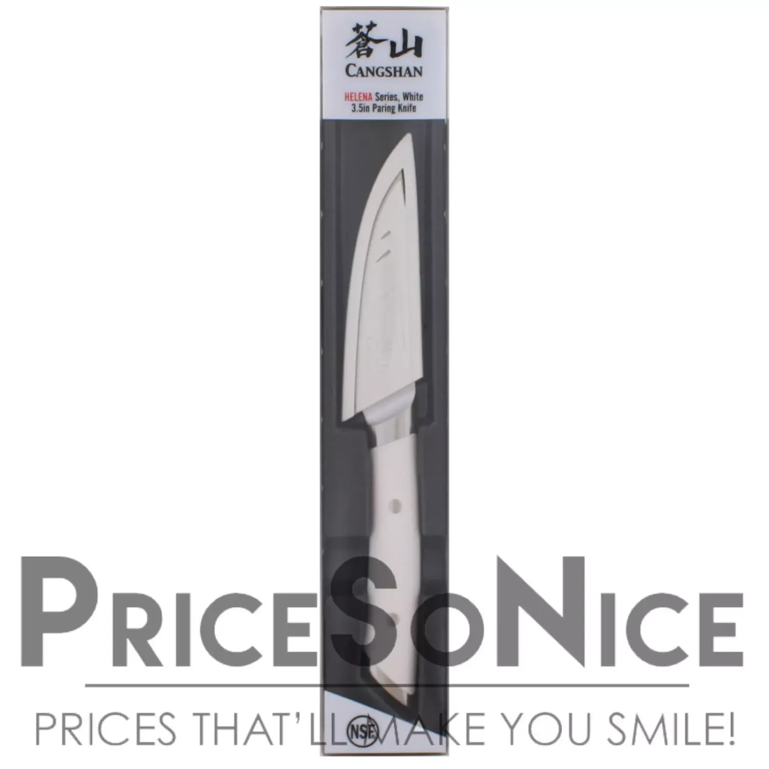 Cangshan HELENA Series 3.5-Inch Paring Knife with Sheath, White MSRP $25