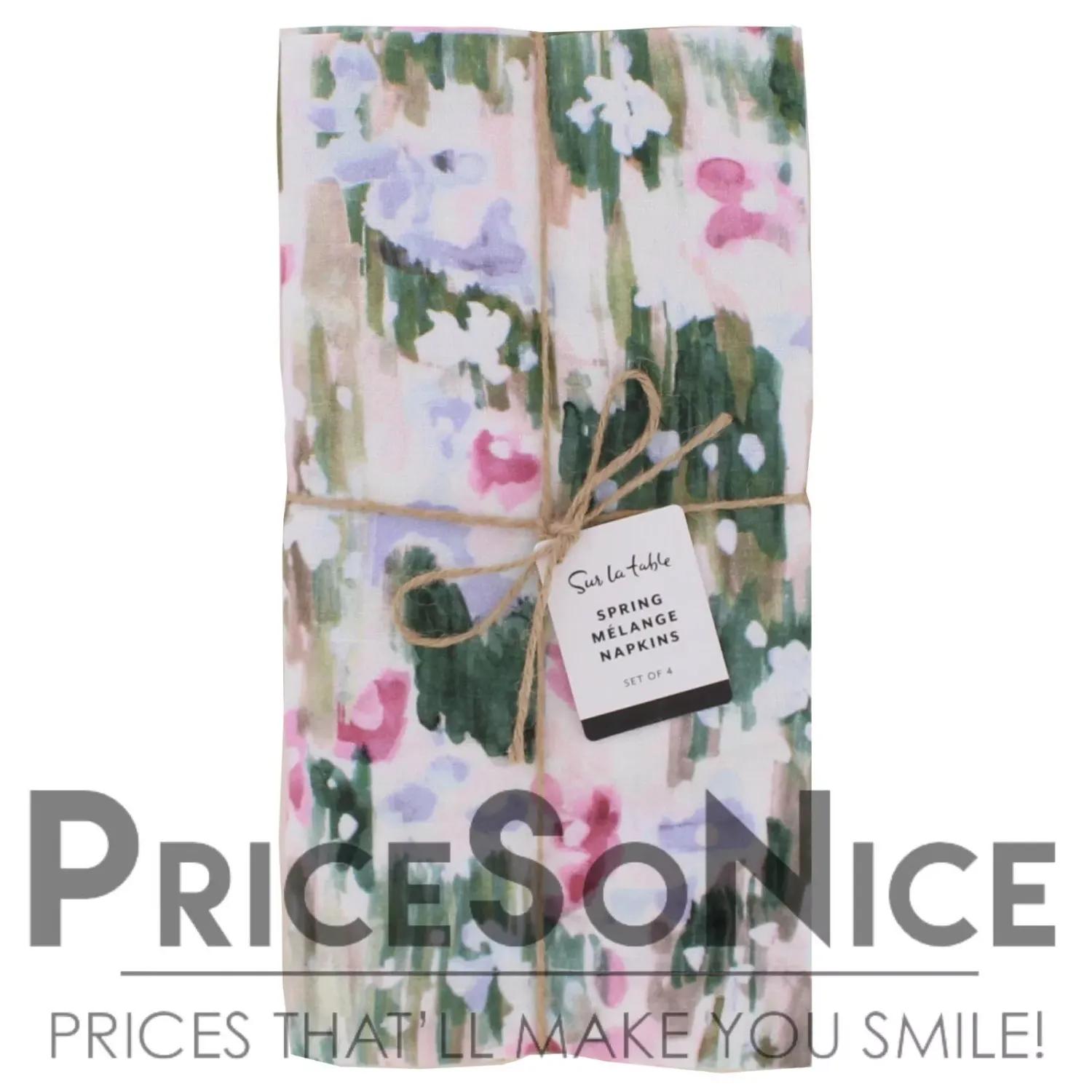 Sur La Table Spring M‚Ä¢lange Napkins, Set of 4 MSRP $50