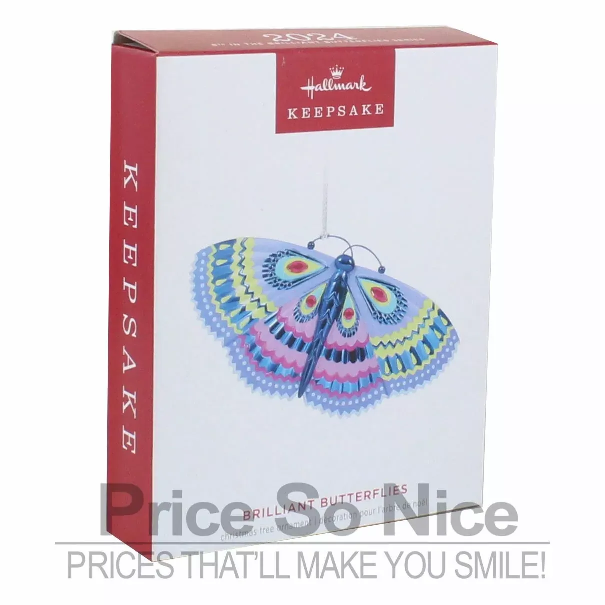 Hallmark 2024 Ornament - Brilliant Butterflies BAD BOX