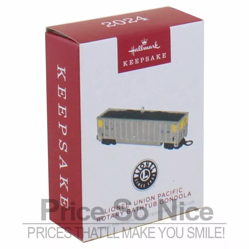 Hallmark 2024 Ornament Lionel‚Ä¢ Union Pacific Rotary Bathtub Gondola Metal