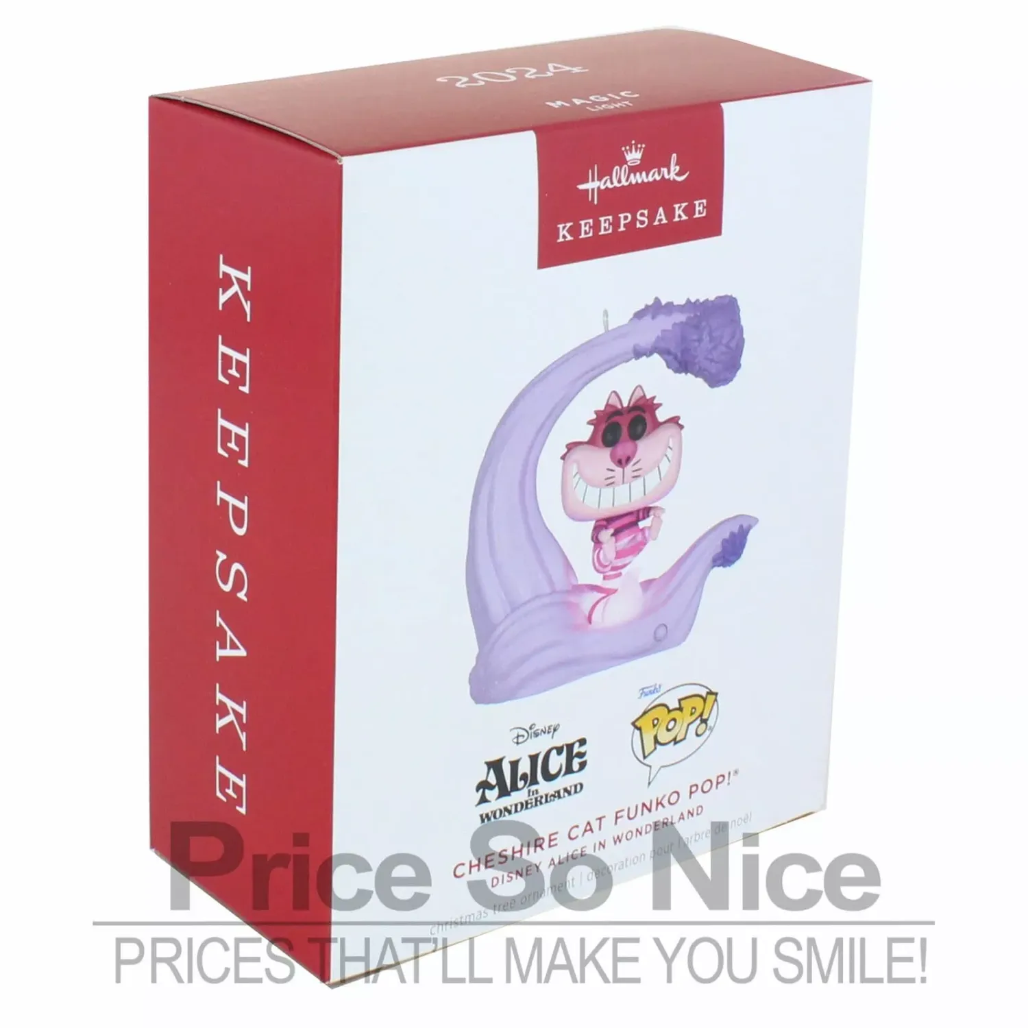 Hallmark 2024 Ornament Disney Alice in Wonderland Cheshire Cat Funko POP!‚Ä¢