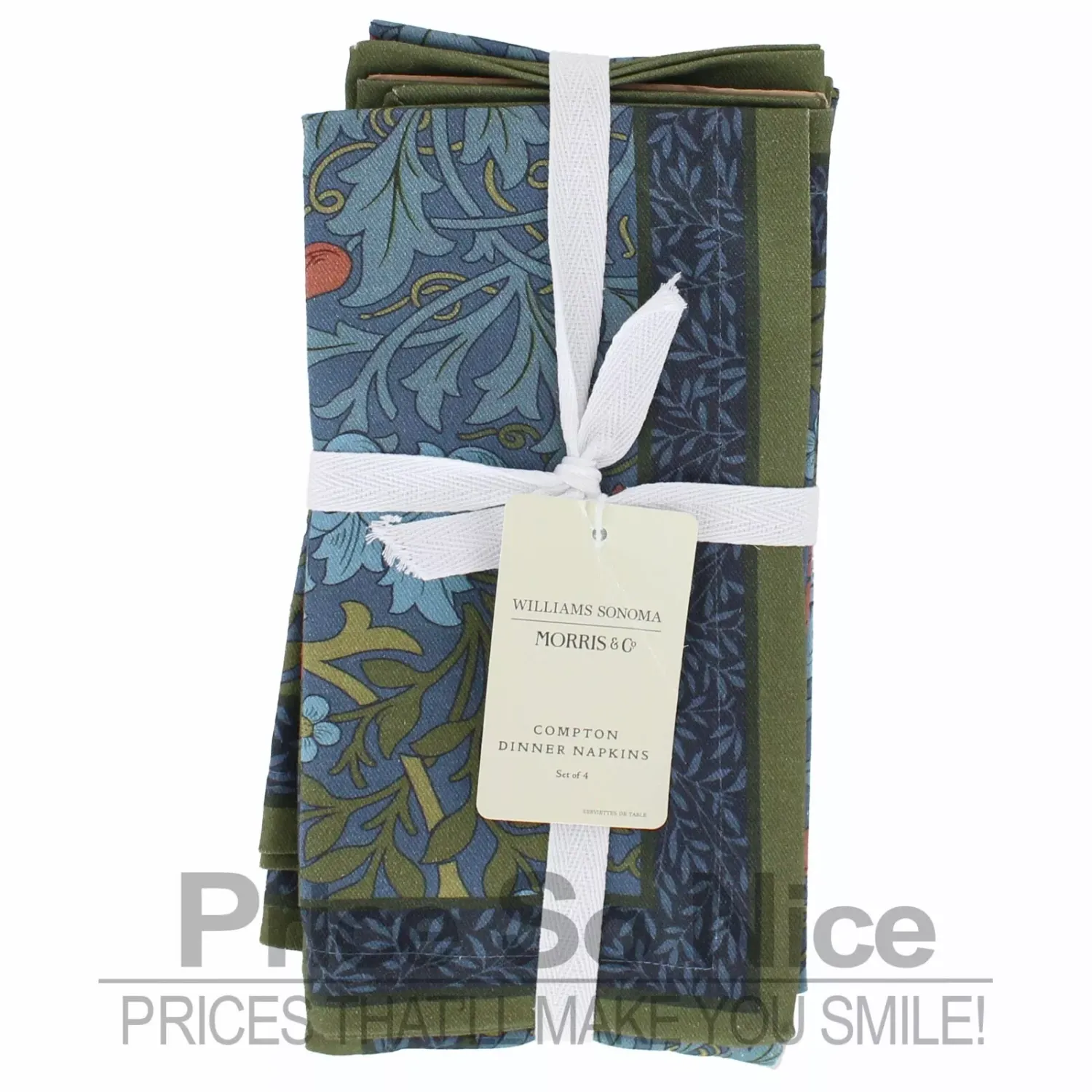 Williams Sonoma x Morris &amp; Co. Compton Napkins, Set of 4 MSRP $50