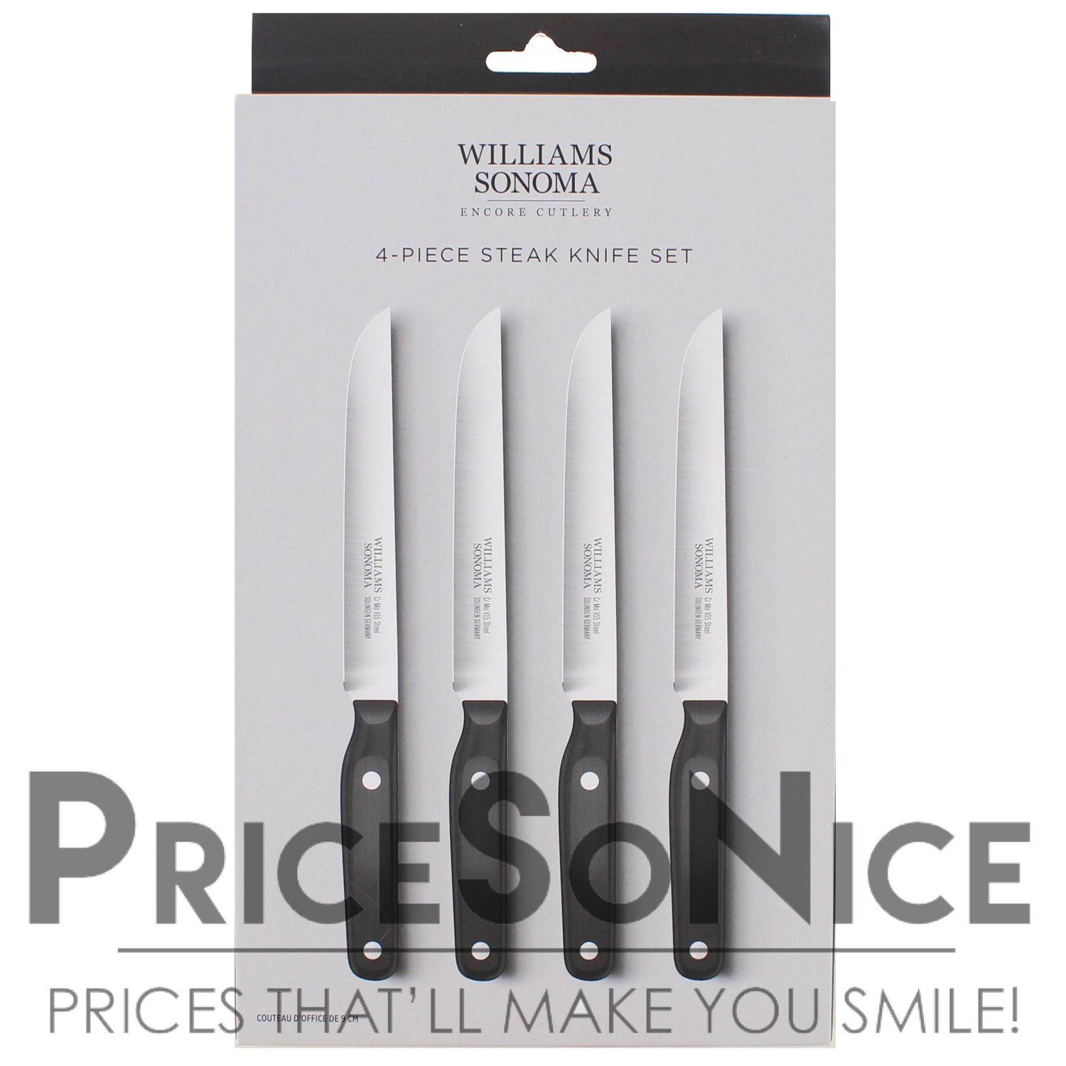 Williams Sonoma Encore Steak Knives, Set of 4 MSRP $150