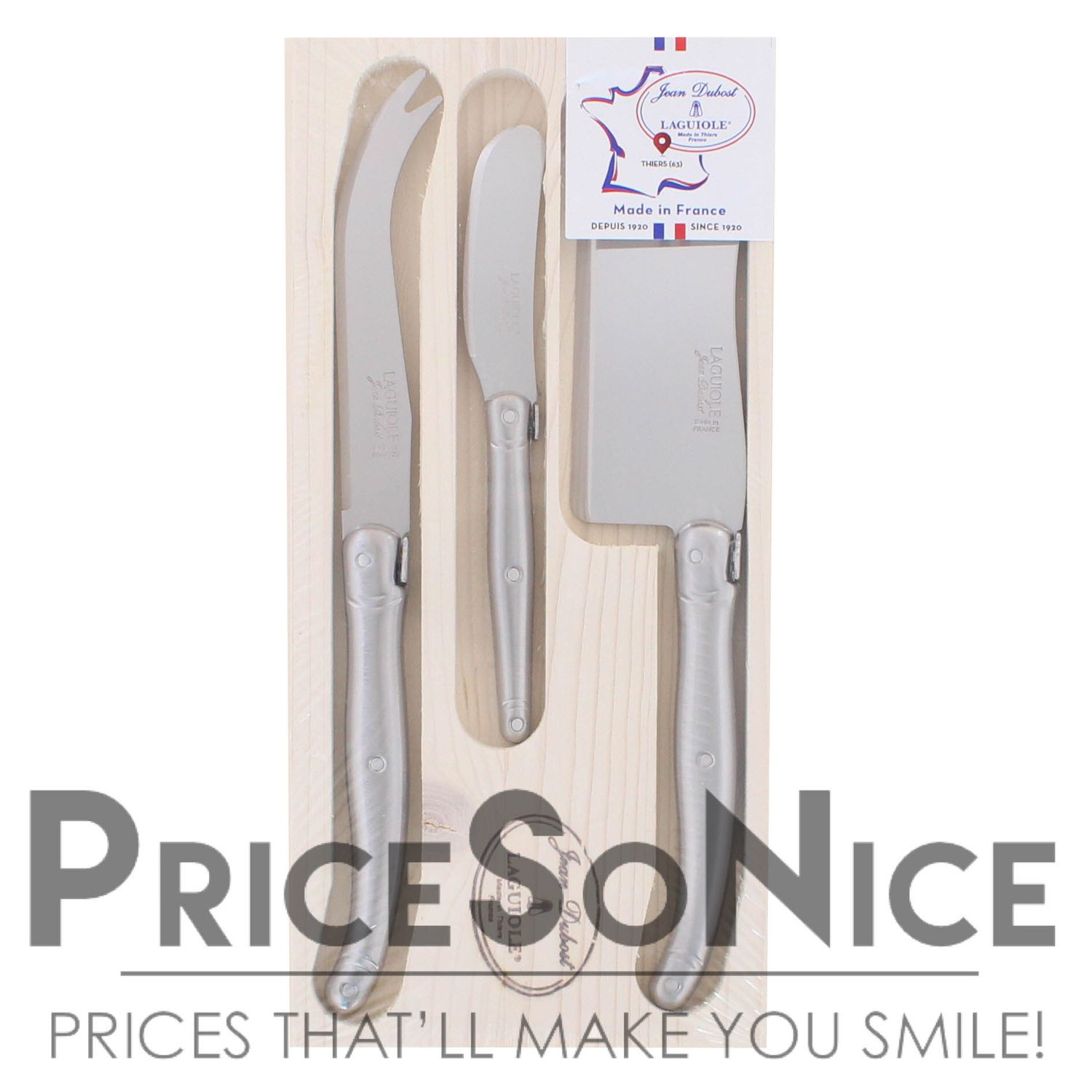 Laguiole ‚Ä¢ Cheese Knife 3-Piece Stainless Steel Set MSRP $45