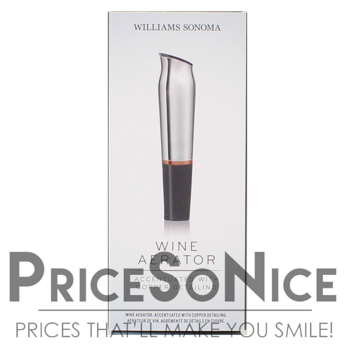 Williams Sonoma Signature Wine Aerator MSRP $33