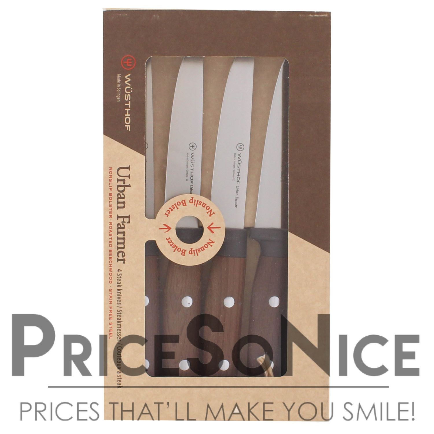 Wusthof Urban Farmer Steak Knives - Set of 4 3450/12 MSRP $285